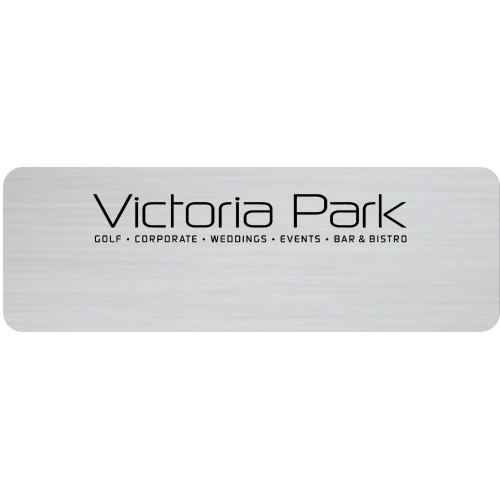 Victoria Park badge with acrylic doming and magnet fitting