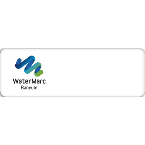 Watermarc LOGO ONLY badge 75x25mm with pin fitting