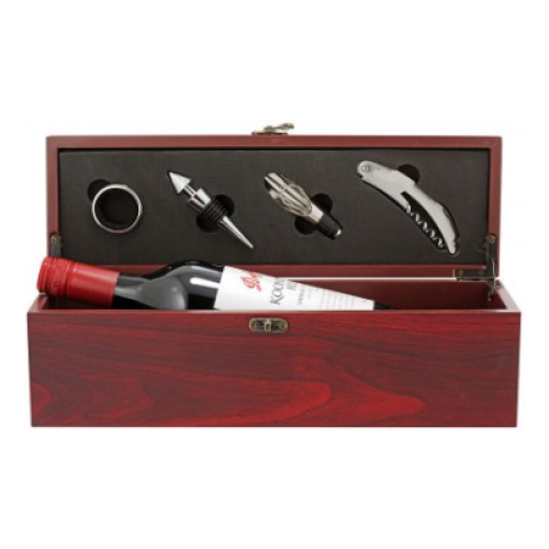Wooden Wine Gift Box with Tools