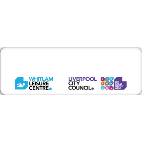 Whitlam Leisure Centre and Liverpool City Council LOGO ONLY badge with pin fitting