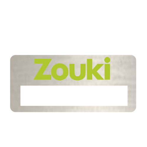 YBU - Z window badge silver with PIN fitting
