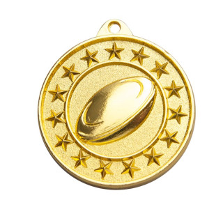 50MM Shooting Star Medal - Rugby from $7.60