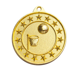 50MM Shooting Star Medal - Netball from $7.60