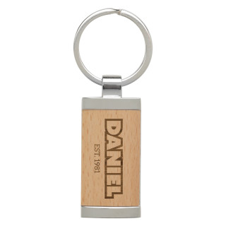 50MM Timber Keychain with Metal from $15.18
