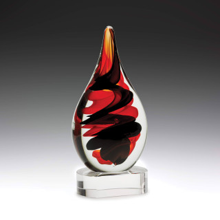 220MM Red & Black Art Glass from $84.45