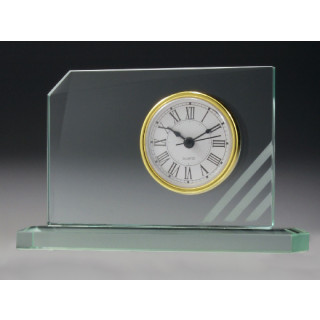 Glass Clock Rectangle 115mm