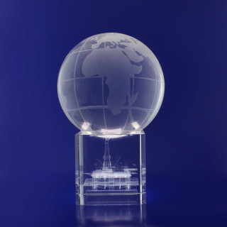 Crystal Spinning Globe L