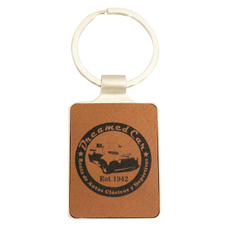 50MM Square Leatherette Keychain from $11.64