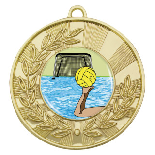 50MM Shiny Laurel Water Polo Medal from $6.11
