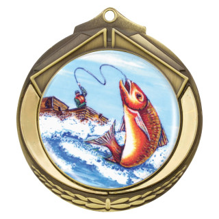 70MM Fishing Shield Medal Large from $9.43