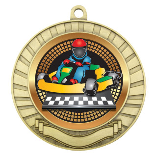 70MM Go Kart Eco Scroll Medal from $7.44