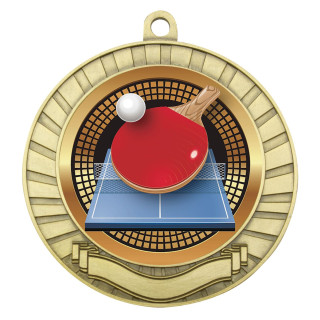 70MM Table Tennis Eco Scroll Medal from $7.44