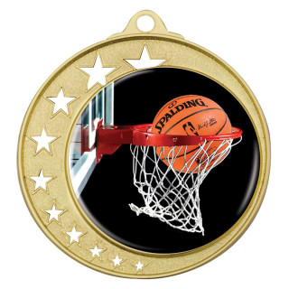 70MM Star Basketball Medal Large from $9.91