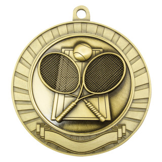 70MM Eco Scroll  Tennis Medal from $7.66
