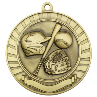 70MM Eco Scroll Medal - Baseball from $7.66