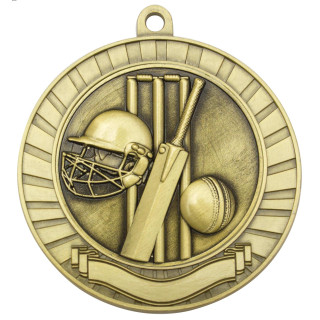 70MM Eco Scroll Medal - Cricket from $7.66