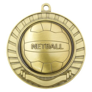 70MM Eco Scroll Netball Medal from $7.66