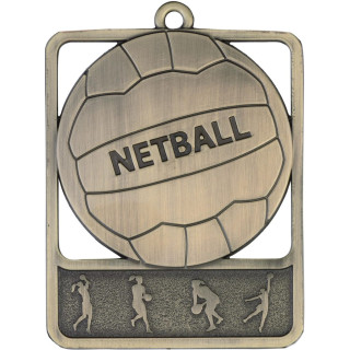 60MM Netball Framed Medal from $6.95