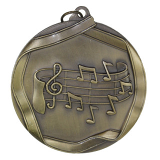60mm Music Antique Medal