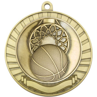 70MM Basketball Scroll Medal from $7.66