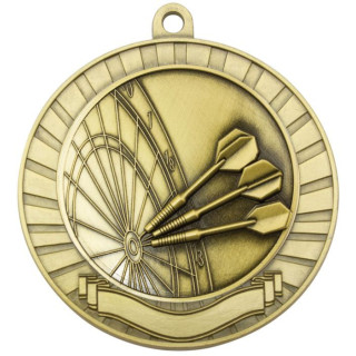 70MM Darts Scroll Medal from $7.66