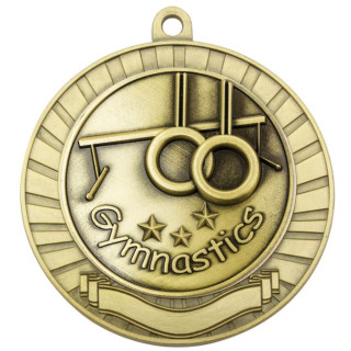 70MM Gymnastics Scroll Medal from $7.66
