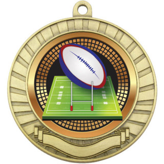 70MM Rugby Scroll Medal from $7.66