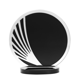Round Black Laser Glass with Acrylic from $40.43