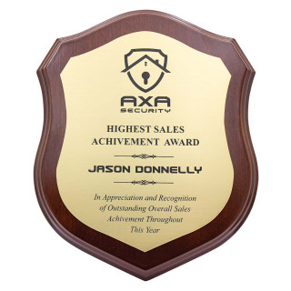 210MM Engraved Shield Award from $35.46