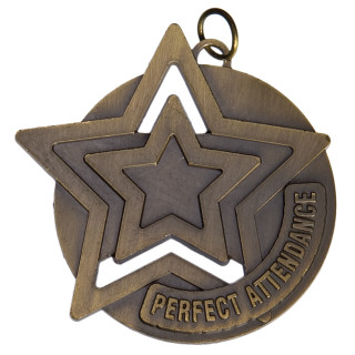 60mm Perfect Attendance Medal