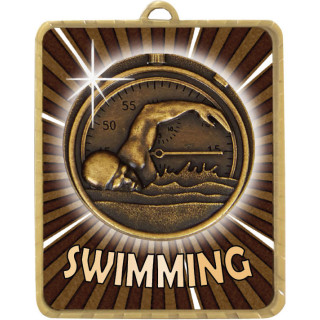 63 x 75MM Swimming Lynx Medal from $7.28