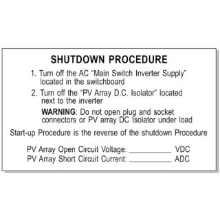 140x80mm Shutdown Prodedure B