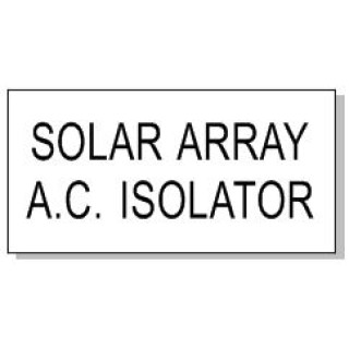 40x20mm SOLAR ARRAY A.C. ISOLATOR