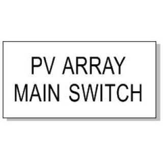 40x20mm PV ARRAY MAIN SWITCH