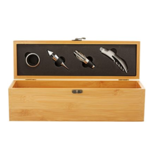 Bamboo Wine Gift Box with Tools