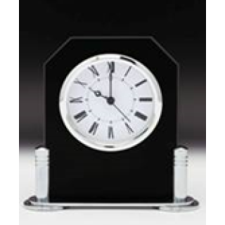 160mm Black Glass Clock from $68.00