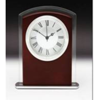 165mm Brown/Glass Clock from $50.00