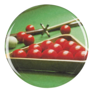 Snooker balls racked