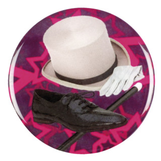 Hat, stick, shoe