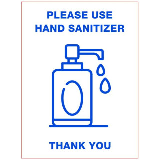 Hand Sanitizer Sign 150 x 200mm