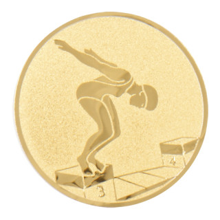 Swimming female gold metal