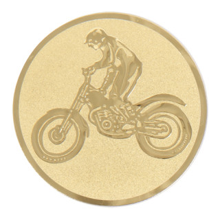 Motorbike gold metal