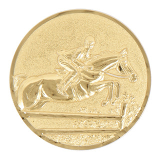 Jumping horse gold metal