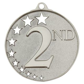 52mm 3D Star Second Medal From $5.30