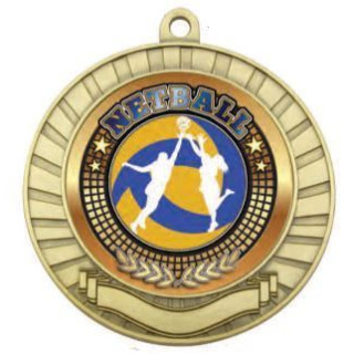 70MM Netball Scroll Medal from $7.66