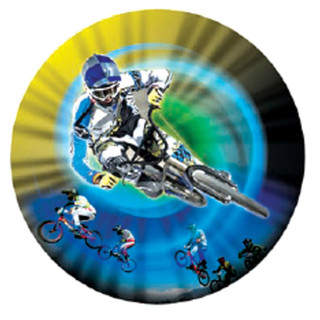 BMX rider holographic
