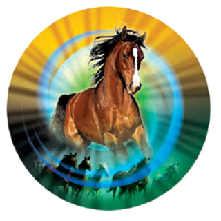 Equestrian horse holographic
