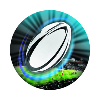 Rugby ball holographic