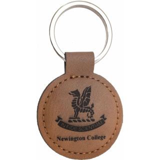 45MM Leather Keychain Round from $10